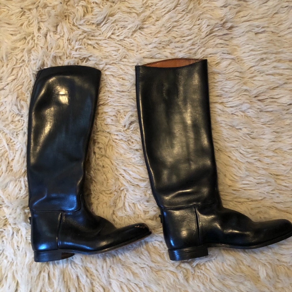 Black Leather riding boots